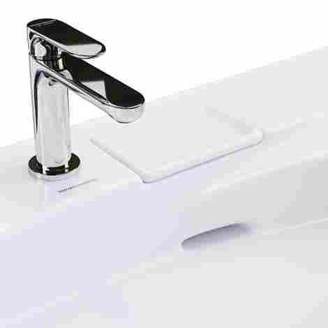 Kerama Marazzi Riva 100 Раковина встраиваемая с отверстием под смеситель, левая фото 8