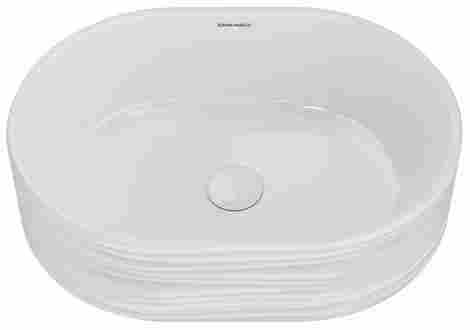 Kerama Marazzi Sabbia 50 Раковина накладная, белая глянцевая фото 3