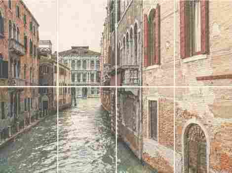 Панно Золотой пляж Venezia (из 8-ми плиток) 60x80