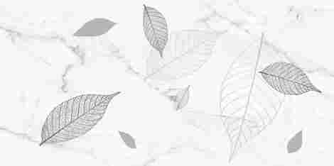 Плитка Хокку 7С Листья белый 30x60 фото 3