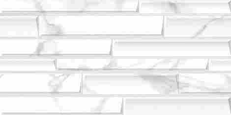 Плитка Calacatta Bianco Bricks rel 31,5x63 фото 3