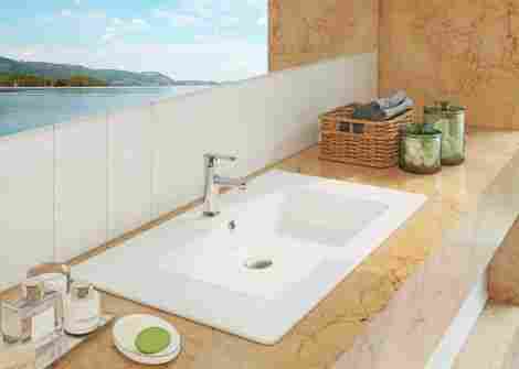 Kirovit Оскар 650 Раковина встраиваемая с отверстием под смеситель фото 4