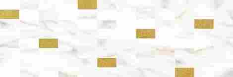 Декор Aragon мозаичный белый золото 20x60