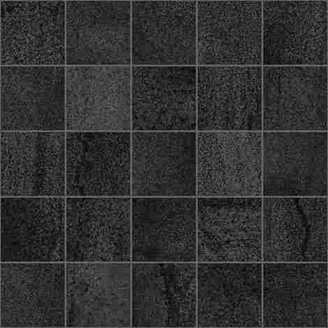 Декор Metallica мозаичный черный 25x25