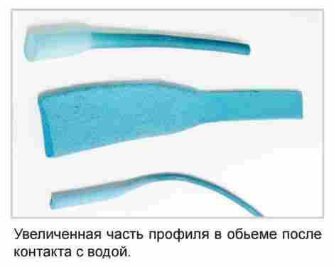 Набухающий профиль из гидрофильной резины, диаметр 4 мм, 20 м фото 2