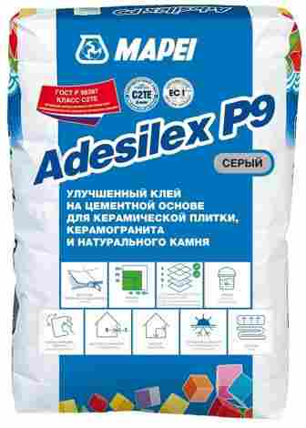 Клей Adesilex P9 Цементный для керамической плитки, серый (25 кг)