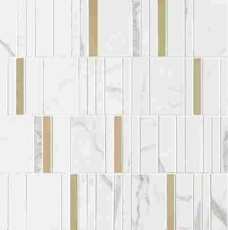 Мозаика Allmarble Wall Mosaico Statuario Barcode Lux