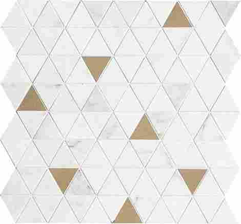 Мозаика Allmarble Wall Mosaico Statuario Tria Satin
