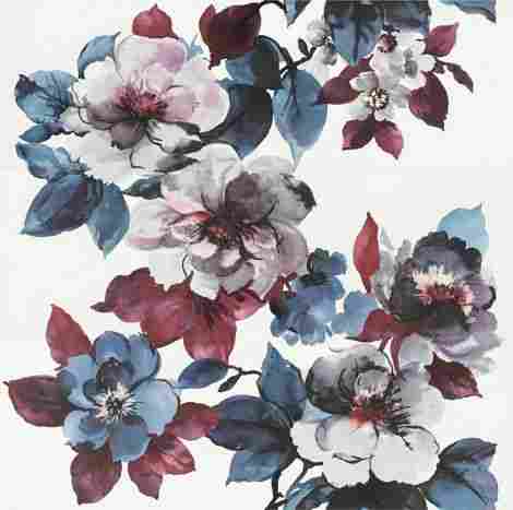Панно Eclettica Decoro Peony White (из 3-х плиток) 120x120