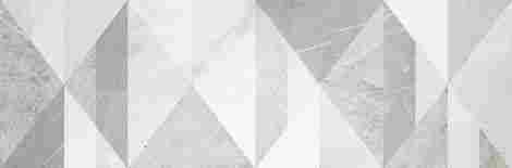 Декор Evolutionmarble Wall Decoro Tangram White Rhino 32,5x97,7