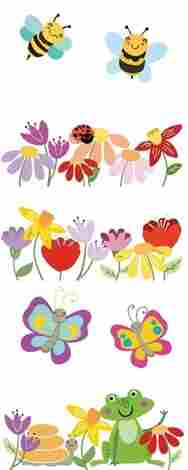 Панно Kids Flora (из 5 плиток) 40x100