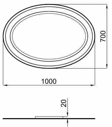 Noken Antic Mirrors Зеркало 100х70 фото 2