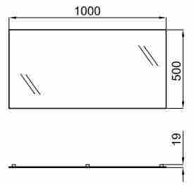 Noken Smart Line Зеркало 100х50 фото 2