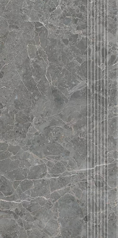 Ступень Archicross Stone Grey Stopnica prasowana mat 29,8x59,8 фото 3