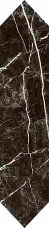 Декор Arctic Storm Nero heksalong polysk 6,5x29,8 фото 3