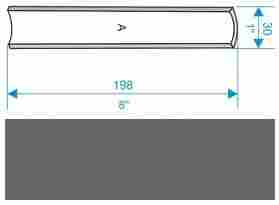 Профиль декоративный Gamma Ksztaltka A grafit mat 3x19,8