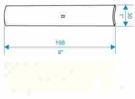 Профиль декоративный Gamma Ksztaltka B bianco polysk 3x19,8