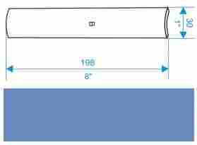 Профиль декоративный Gamma Ksztaltka B niebieska mat 3x19,8