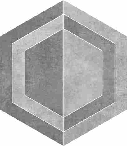 Декор Scratch Grys Heksagon B Mat 26x29,8