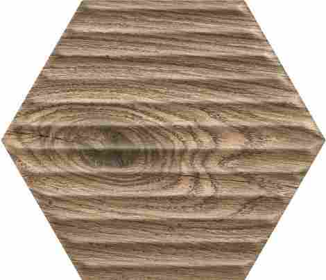 Плитка Serene Brown Heksagon Struktura 17,1x19,8 фото 2