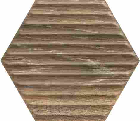 Плитка Serene Brown Heksagon Struktura 17,1x19,8 фото 3