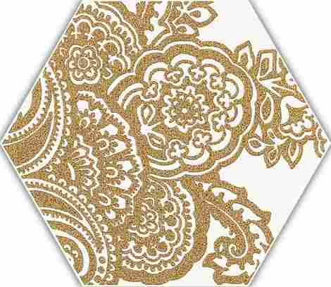 Декор Shiny Lines Gold Heksagon Inserto B 17,1x19,8