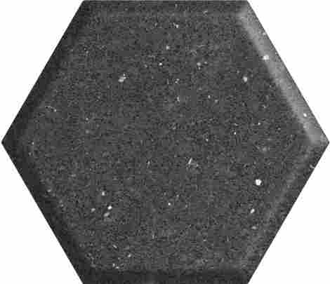 Плитка Space Dust Nero Heksagon Struktura A 17,1x19,8