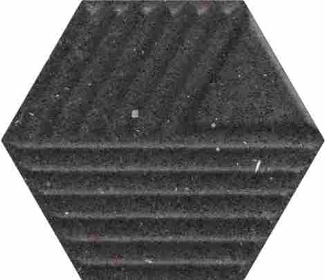 Плитка Space Dust Nero Heksagon Struktura C 17,1x19,8