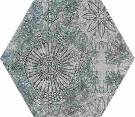 Плитка Sweet Grey Heksagon Struktura Polysk 17,1x19,8 фото 2