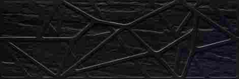 Плитка Titanium Nero Kratka Struktura 25x75