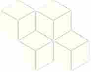 Мозаика Uniwersalna Mozaika prasowana Bianco romb hexagon