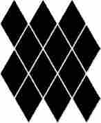 Мозаика Uniwersalna Mozaika prasowana Nero romb pillow