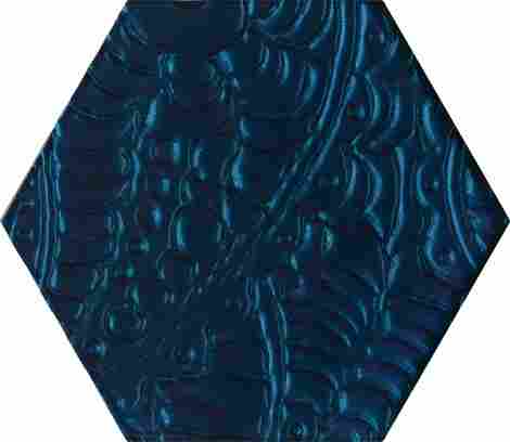 Декор Urban Colours Blue Inserto Szklane Heksagon (стекло) 17,1x19,8