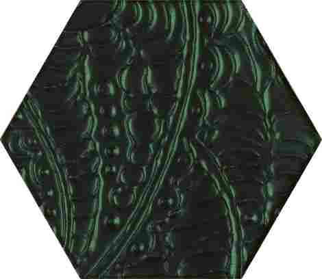 Декор Urban Colours Green Inserto Szklane Heksagon (стекло) 17,1x19,8