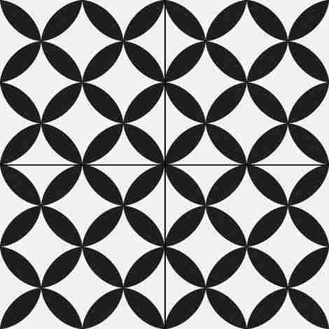Керамогранит Circle Black Pre. 45x45