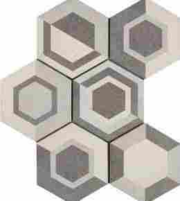 Плитка Rewind Decoro geometrico Vanilla 18,2x21