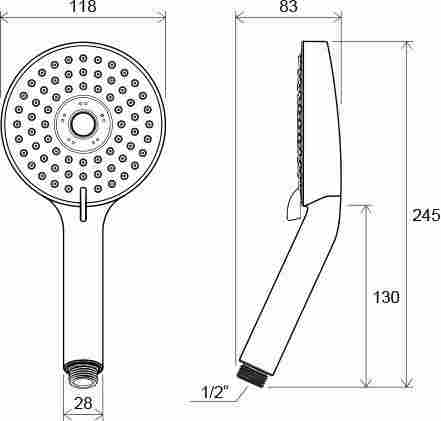 Ravak Душевая лейка трехрежимная 953.00 фото 2
