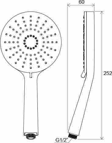 Ravak Душевая лейка трехрежимная Flat XXL 961.00 фото 2