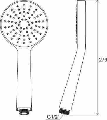 Ravak Душевая однорежимная лейка Flat S 960.00 фото 2