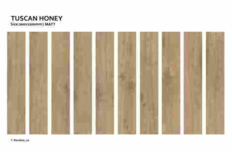 Керамогранит Tuscan Honey Matt 20x120 фото 2