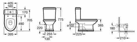 Roca America Бачок 3/6 л с двойным сливом 341495000 фото 2