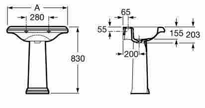 Roca America Пьедестал фото 2