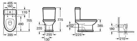 Roca America Унитаз напольный (чаша) фото 2