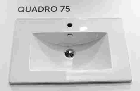 Sanita Luxe Quadro 75 Раковина встраиваемая, белая фото 3