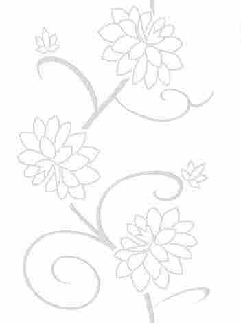 Плитка Куршевель белая цветы 33x44