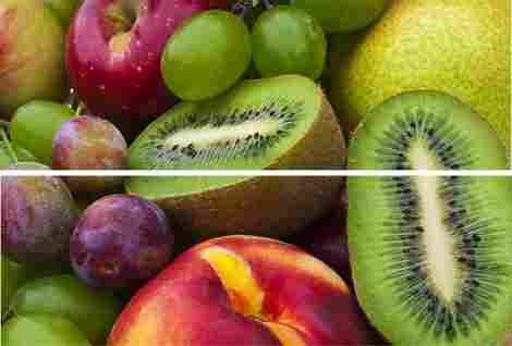 Панно Beveled tile (из 2-х плиток) Fruits (стекло) 20x30