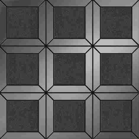 Мозаика Lucid square black