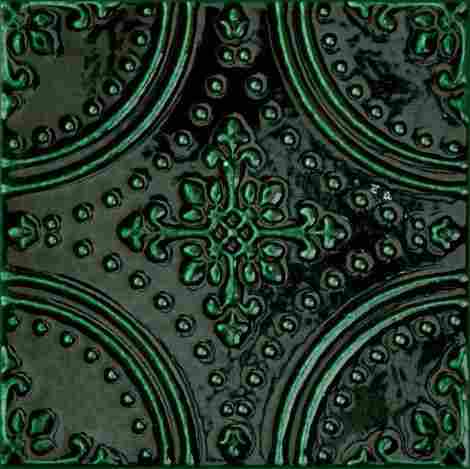 Декор Tinta green (микс из 7-ми рисунков) 14,8x14,8 фото 4