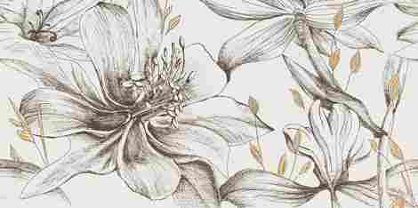 Декор Velo Bianco flowers 1 59,8x119,8
