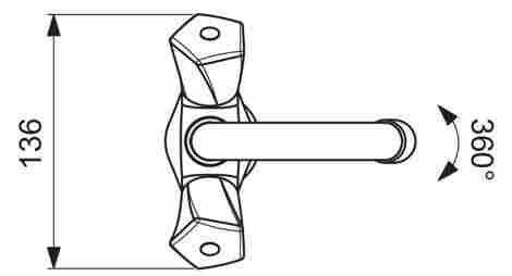 Vidima Life Смеситель для раковины, двухвентильный BA357AA фото 3